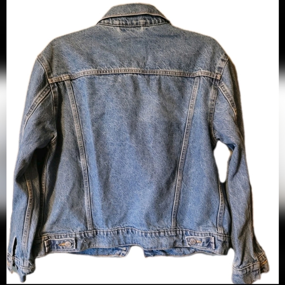 Levi's Women's Trucker Jean Jacket Size Large Grunge Revival - Picture 3 of 6